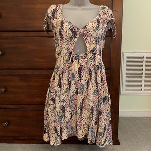 *FREE PEOPLE* Low Cut Floral Dress